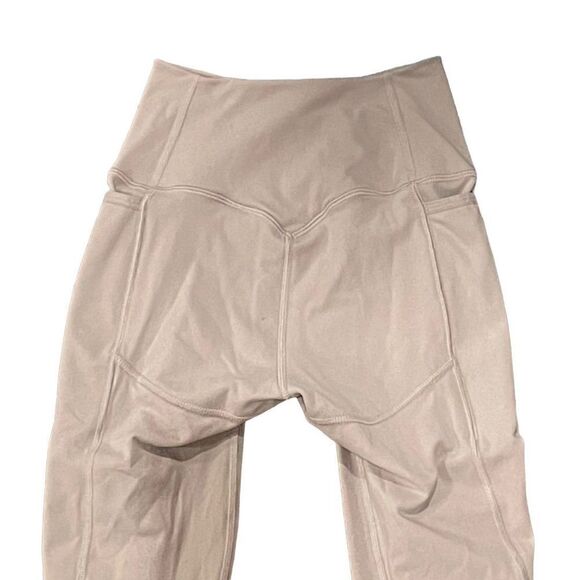 Gymshark Speed Leggings w/ Side Pockets in Pink Mauve Taupe Sz XS - Picture 3 of 5